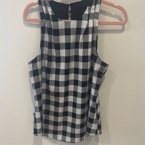 Banana Republic Checkered Business Top